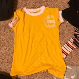 Pink yellow t-shirt